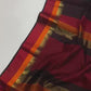 Pure Handloom Maheshwari silk cotton saree with multi resham border - black