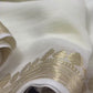 Viscous georgette saree with jacquard blouse