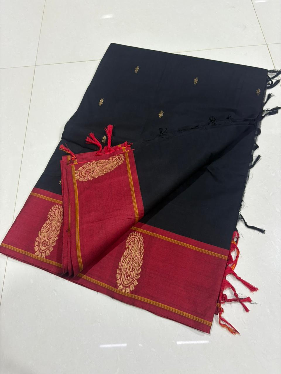 Pure kanchi cotton saree