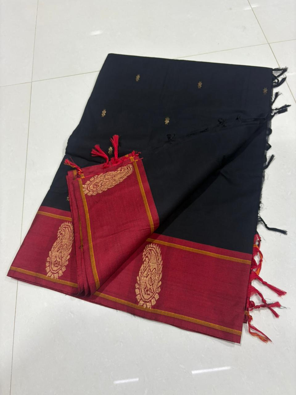 Pure kanchi cotton saree