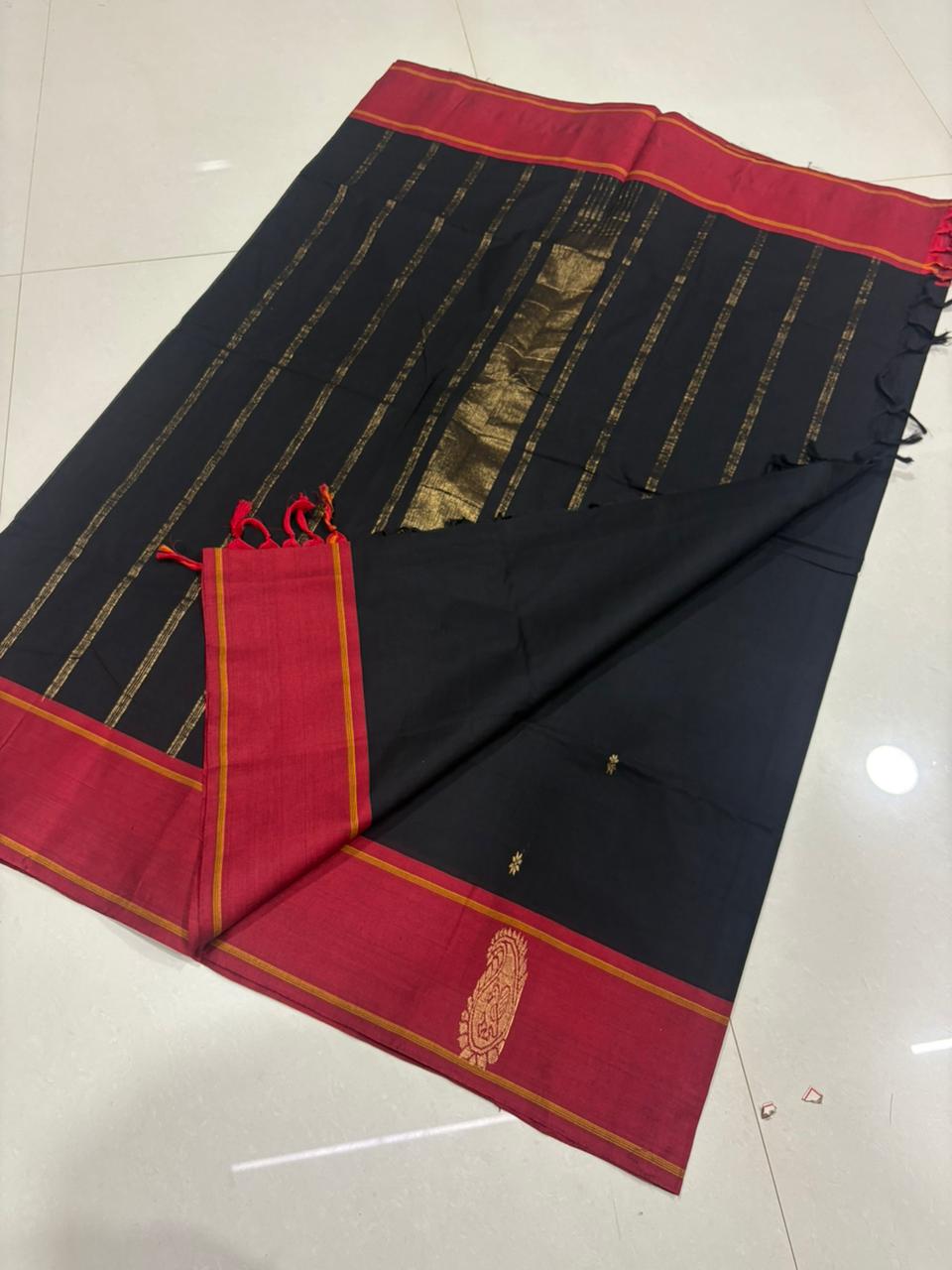Pure kanchi cotton saree